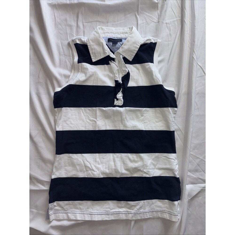 Tommy Hilfiger Sleeveless Women’s Tank Top 4 Button sz small/petite